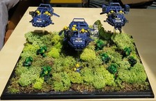 Warhammer 40k Military Diorama - Space Marine Land Speeders and Infantry