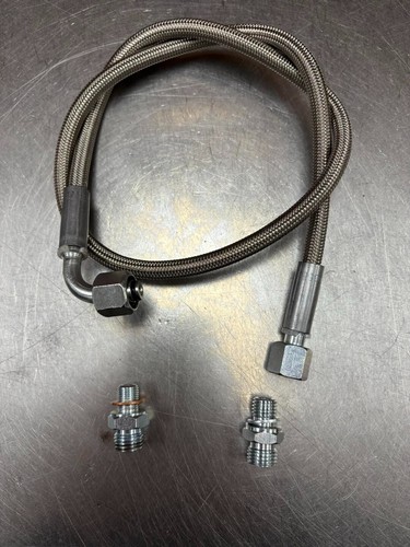 Braided turbo oil feed - oil,
