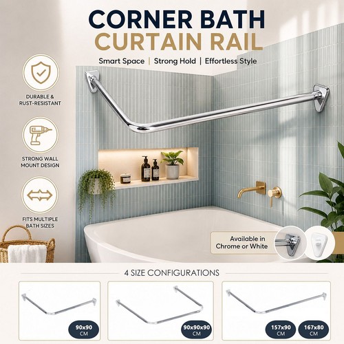 Ecospa shape shower - u-shape,