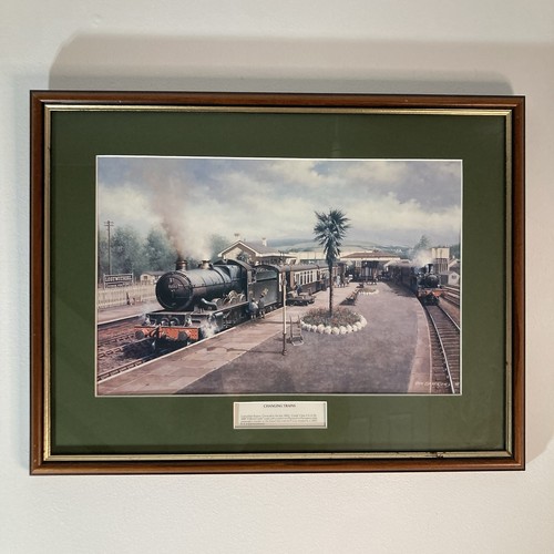Framed railway print don - railway,