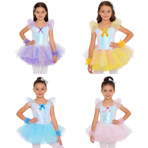 Kids girls dress shiny costume - girls,