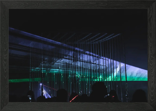 Laser shot framed wall art - framed,