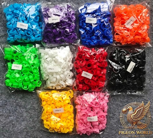 100 coloured 8mm plastic - 8mm,