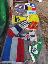 Vintage Cotton collection Sailing Signal Flag Roped Pennant16”