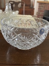 Thomas Webb Decorative Clear  Crystal Glass Fruit Rose Bowl Quality Studio