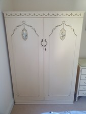 Vintage Style Cream Wardrobe