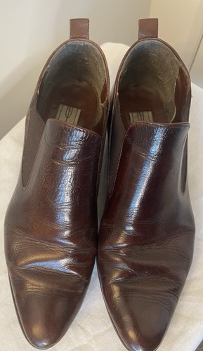 Vintage 80s brown leather