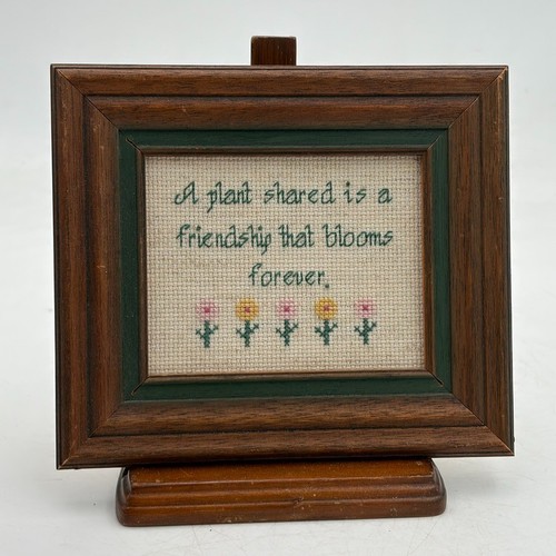 Vintage framed needle point - vintage,