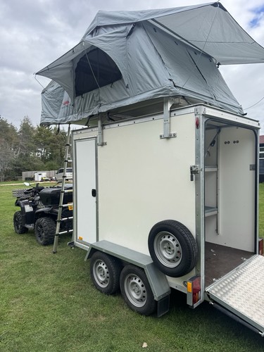 Blue line box trailer camper - trailer,