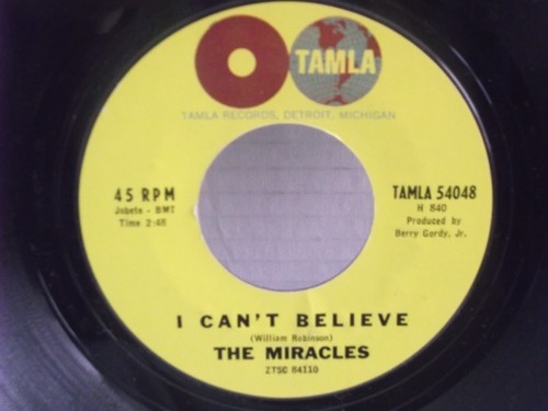 The miracles tamla 54048 - miracles,tamla, 54048,"i