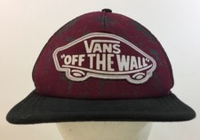 VANS Off The Wall Trucker Snapback Hat Purple Clean No Damage