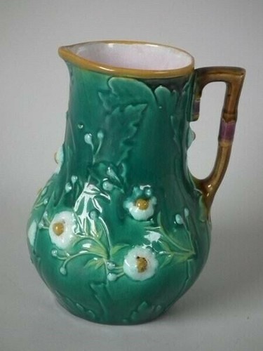 Small minton majolica leaf - minton,