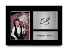 Stephen Hendry A4 Snooker Gift