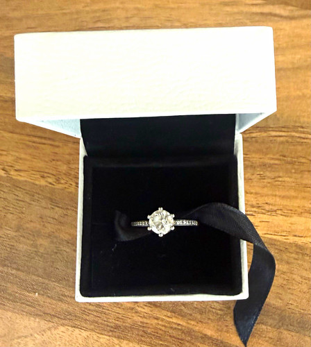 Pandora silver solitaire ring - pandora,