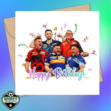 Darts Birthday Card –