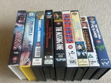 Job Lot Vintage VHS Tapes Including Horror Classics Collectable Original Rare