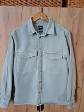 Men's ZARA MAN Pale Thyme Denim Relaxed Fit Summer Jacket size M