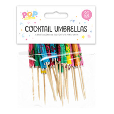 40 Cocktail Umbrellas Picks Novelty Drink, Buffet, Parties, Weddings, Cupcakes