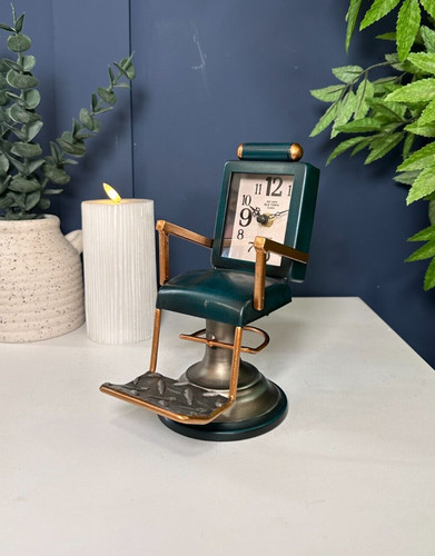 Green vintage barber - barber, chair