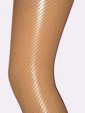 Natural Tan Fishnet Tights