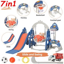 Kids Swing Slide Climber Set