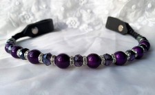 Purple and Crystal Sparkle Browband