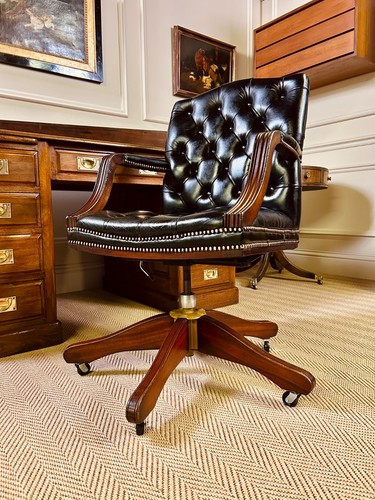 Vintage antique black leather - antique,