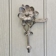 Metal Flower Wall Hook Coat