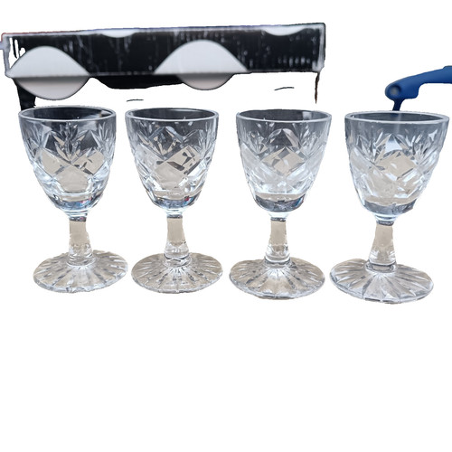 Set vintage cut crystal - of,
