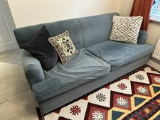 3-Seater Blue Sofa Bed