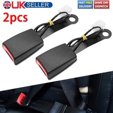 2X Auto Car Seat Belt Buckle Socket Plug Connector Warning Cable fit 20mm Buckle