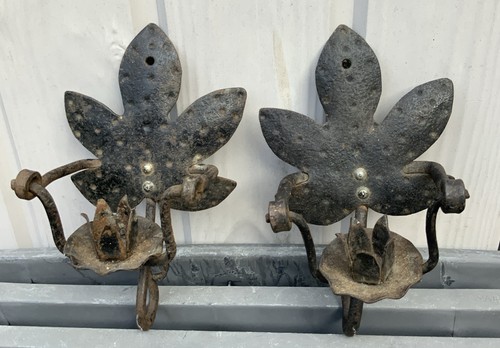 Pair vintage handcrafted - of,