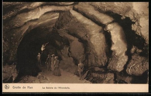 Postcard grotte han la - postcard, han,