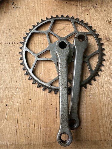 Vintage bike chainset crank - bike,