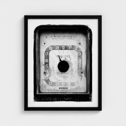 Vintage petrol pump gauge - pump, dial