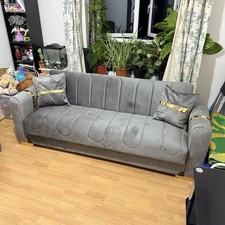 Modern Sofa Bed Storage Grey
