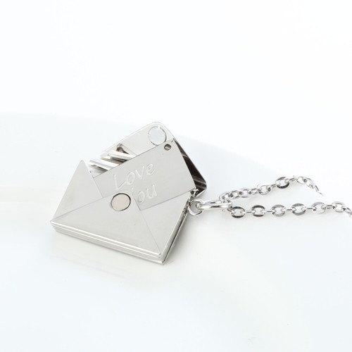 Necklace locket envelope - locket, with