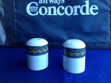 Concorde Royal Doulton Salt & Pepper Pots British Airways Droop Nose