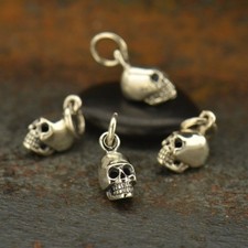 925 Sterling Silver Tiny Skull