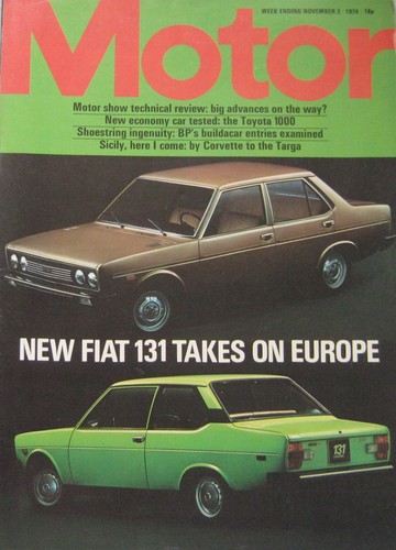 Motor magazine november 1974 - magazine, 2