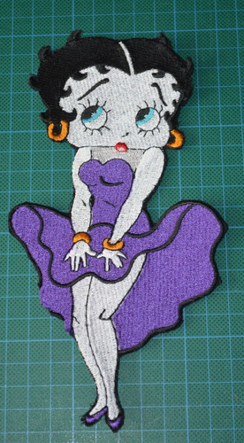 Large betty biker back patch - large,