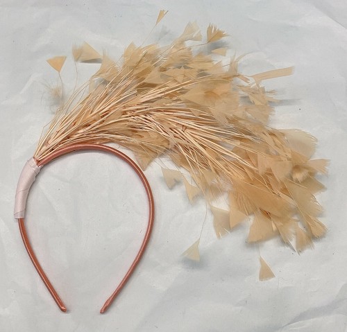 Full feather large fascinator - feather,