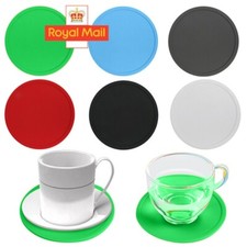 4pc Set Round Black Silicone