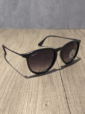 Ray-Ban RB4171 ERIKA 601/T3 Black Polarized Gray 54mm Sunglasses 54mm