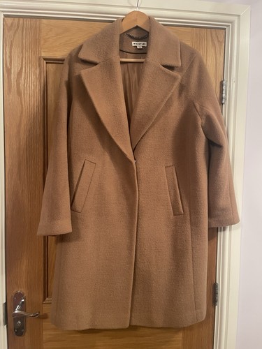 Whistles wool mix camel - wool, coat