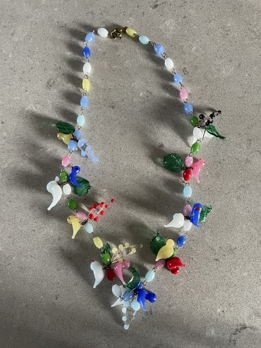 Antique murano glass birds - murano,