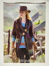Sirdar Indie Knitting Pattern - Jacket - 32"-54" Bust - Easy Knit - Larger Sizes