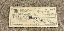 Beach Boys Brian Wilson signed check