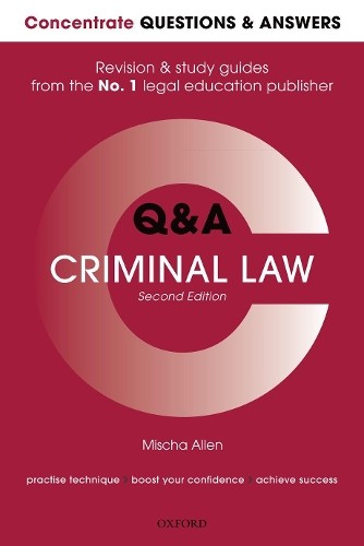Concentrate criminal law - criminal,