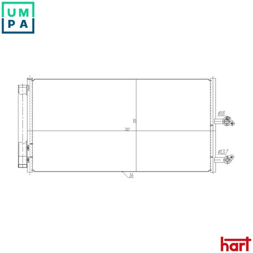 Condenser air conditioning 623 - condenser,